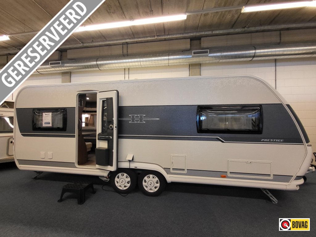 Hobby Prestige 620 CL mover, voortent, fietsenr, Hobby, Bedrijf, Tot en met 4, 2 aparte bedden