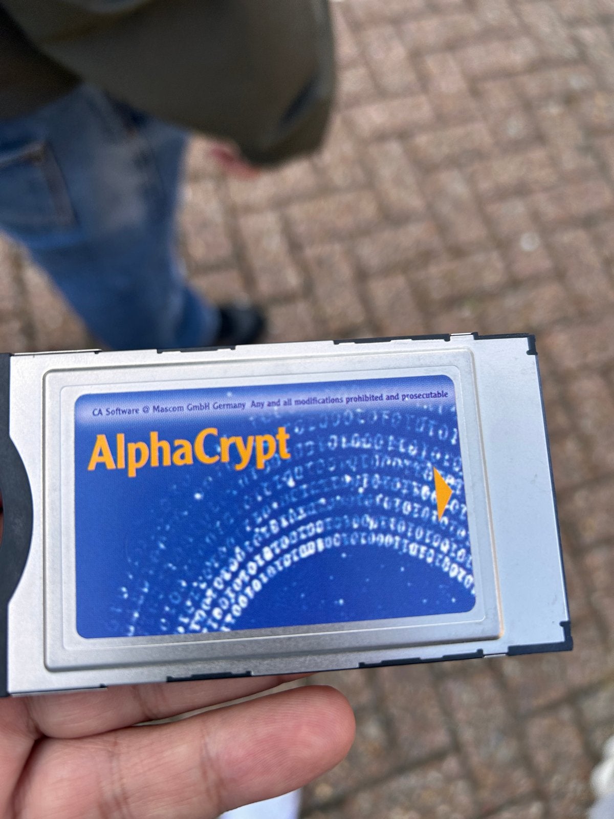 AlphaCrypt CAM DVB PC Card Decoder Mascom, Ophalen of Verzenden, Gebruikt, Decoder