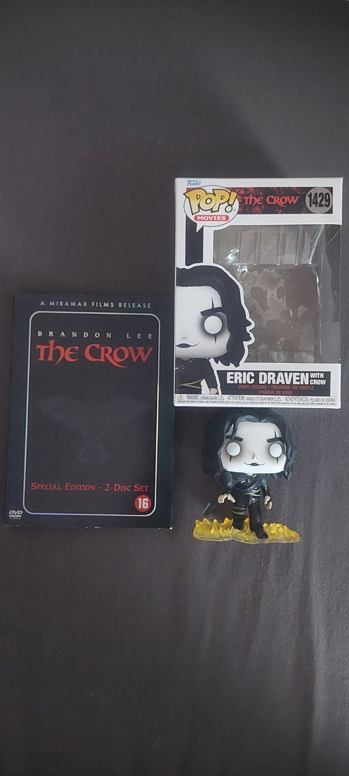 The Crow DVD Special Edition + Funko Pop Eric Draven, Vanaf 16 jaar, Ophalen of Verzenden, Zo goed als nieuw, Actiethriller