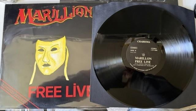 Marillion - Free LIve lp, Cd's en Dvd's, Vinyl | Rock, Progressive, Gebruikt, 1980 - 1989, Ophalen of Verzenden