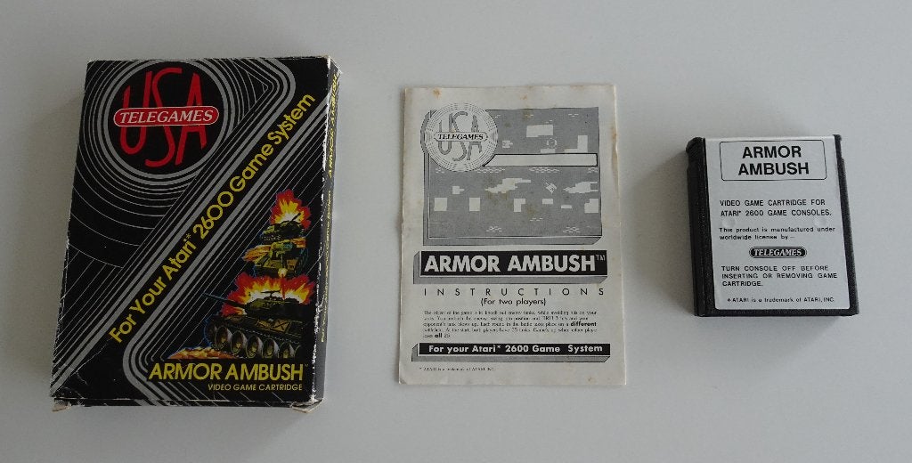 Armor Ambush compleet voor Atari 2600, 1 speler, Zo goed als nieuw, Atari 2600, Vanaf 7 jaar