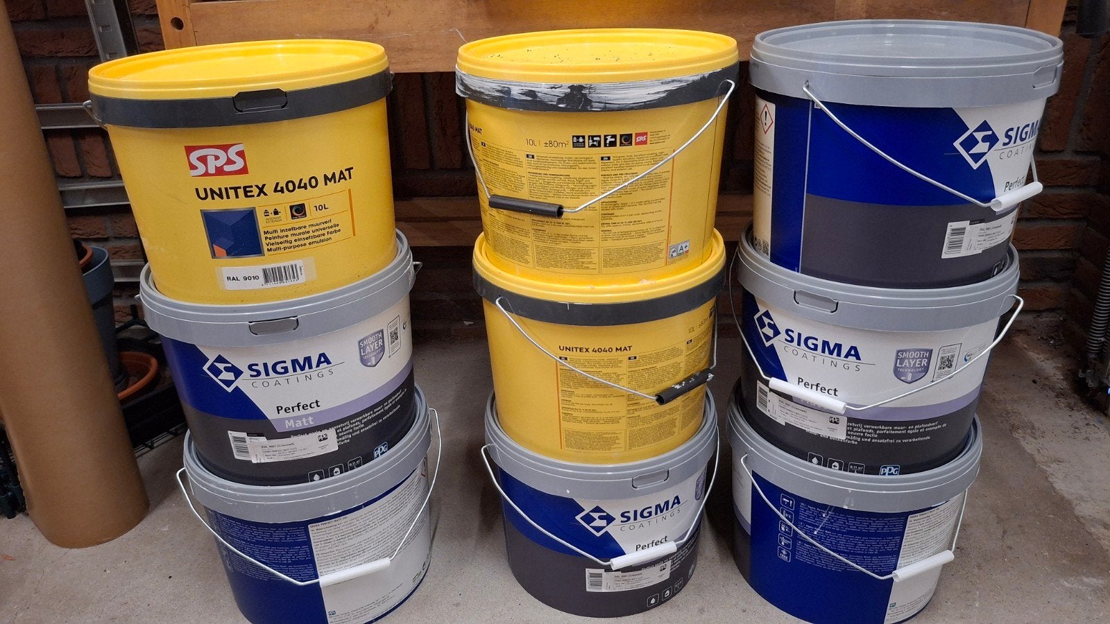 Sigma Perfect Matt RAL 9001, Ophalen, 5 tot 10 liter, Wit, Nieuw