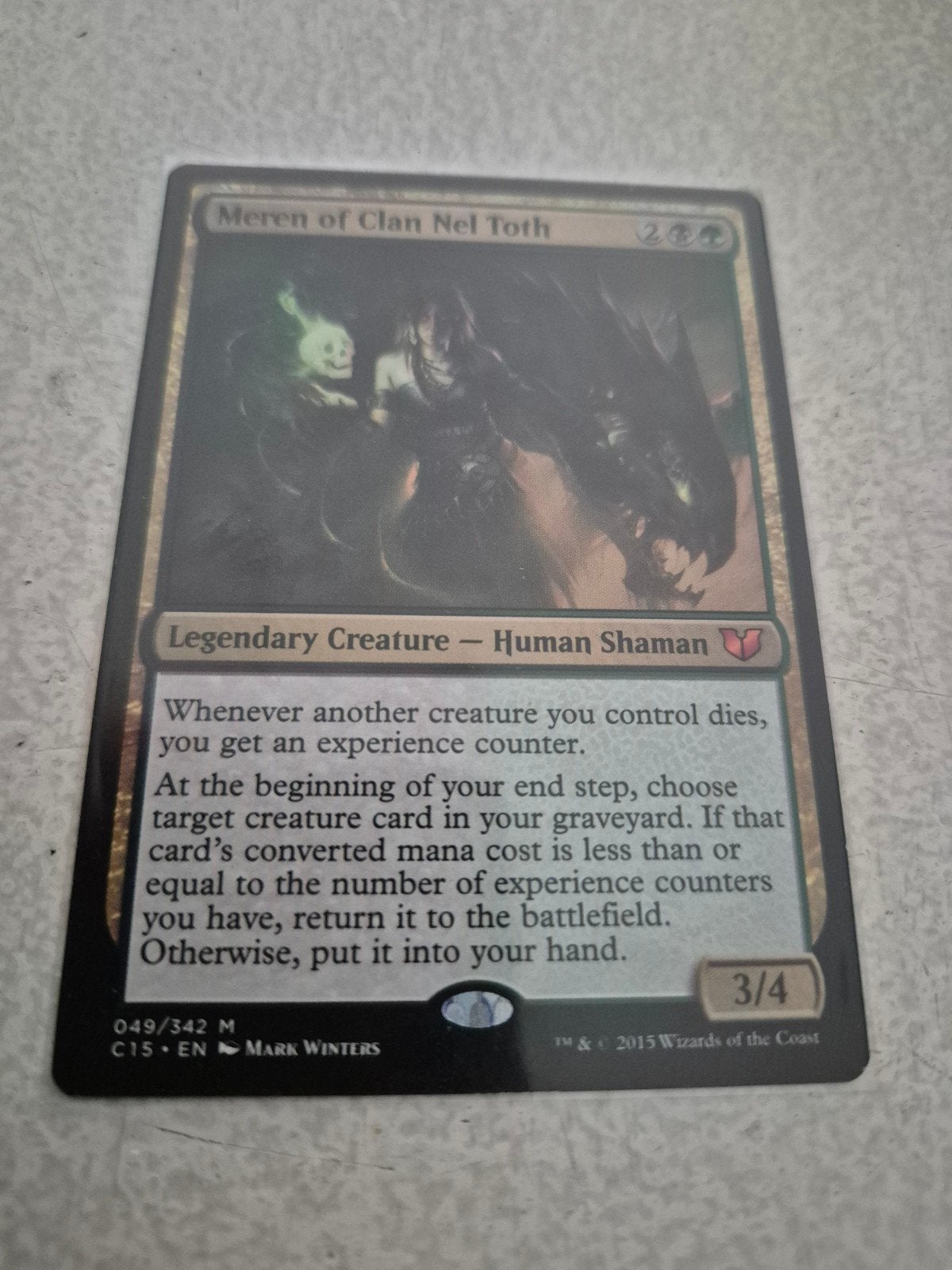 Meren of Clan Nel Toth - Magic: The Gathering Kaart, Ophalen of Verzenden, Gebruikt, Losse kaart