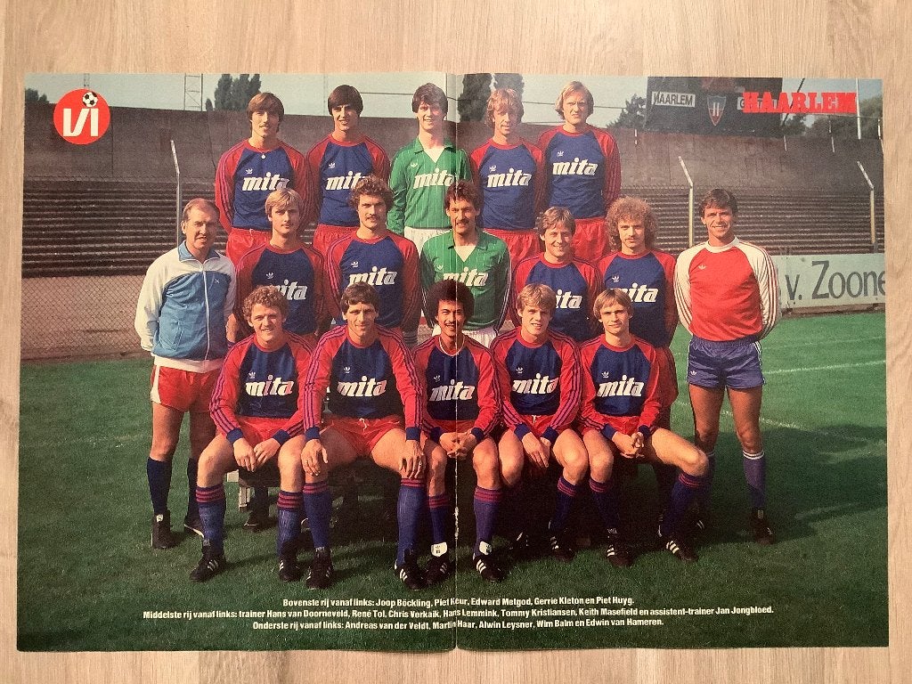 Poster Haarlem Jaren 80, Ophalen of Verzenden, Zo goed als nieuw, Overige binnenlandse clubs, Poster, Plaatje of Sticker
