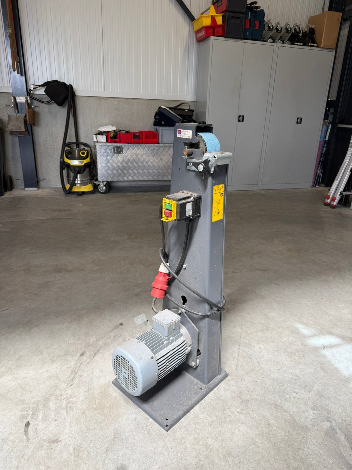 Grit GKS75-3KW 400v bandschuurmachine compact model, Ophalen, Zo goed als nieuw