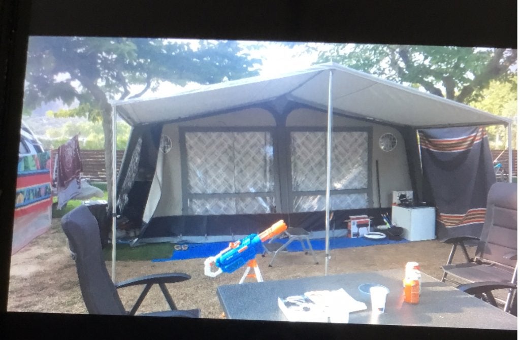 Stormluifel, Caravans en Kamperen, Kampeeraccessoires, Ophalen, Zo goed als nieuw