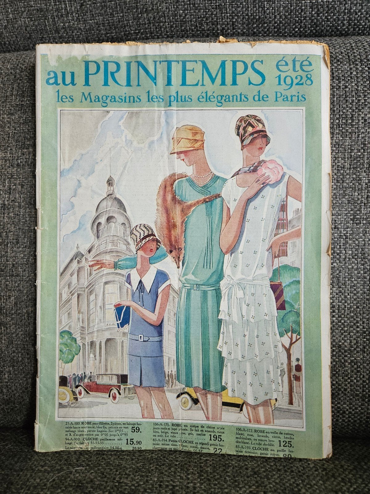 Vintage Catalogus Au Printemps Parijs Zomer 1928, Boeken, Verzenden, Gelezen, Catalogus