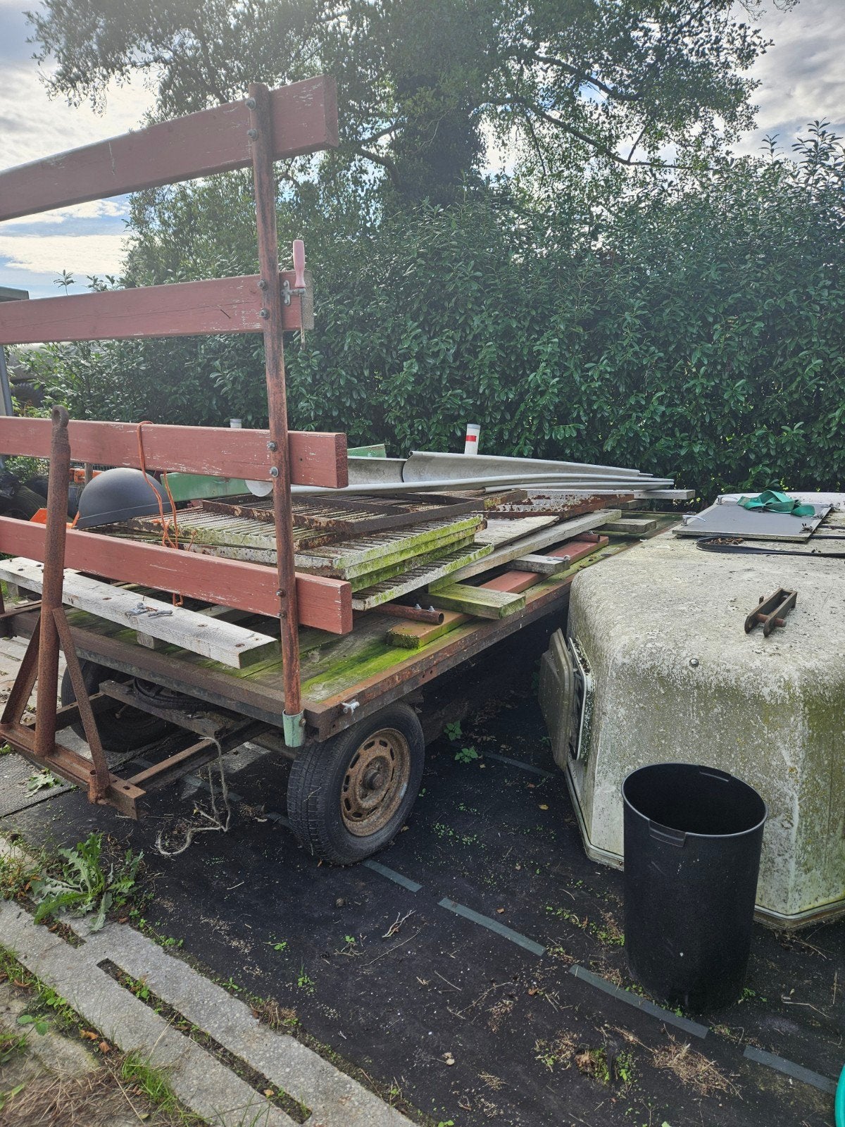platte wagen, Ophalen, Transport