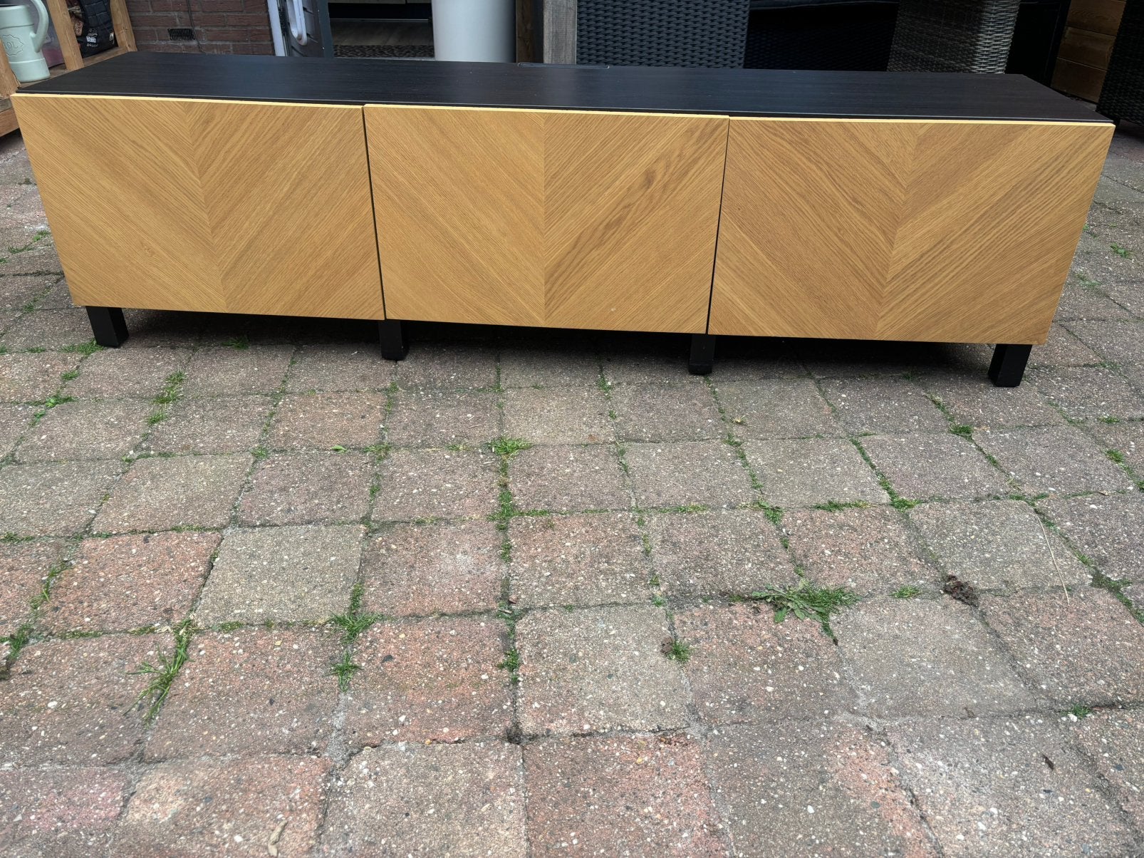Ikea tv meubel Besta 180x49x41,5, Ophalen, Gebruikt, 150 tot 200 cm, Minder dan 100 cm