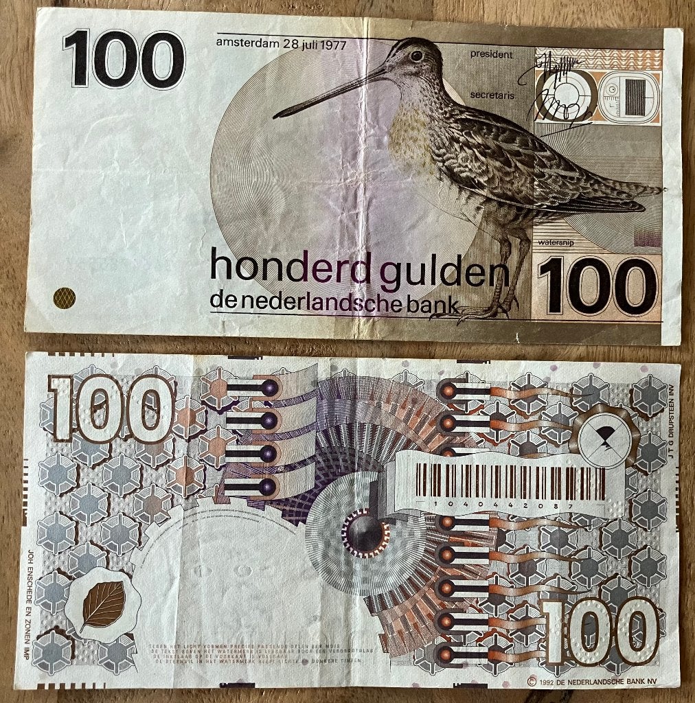 100 gulden Snip + 100 gulden Steenuil (1), Ophalen, 100 gulden, Setje
