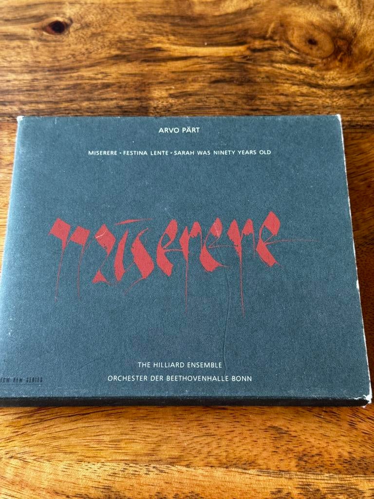 Arvo Pärt. ,Miserere, Cd's en Dvd's, Ophalen of Verzenden, 1980 tot heden, Zo goed als nieuw, Jazz