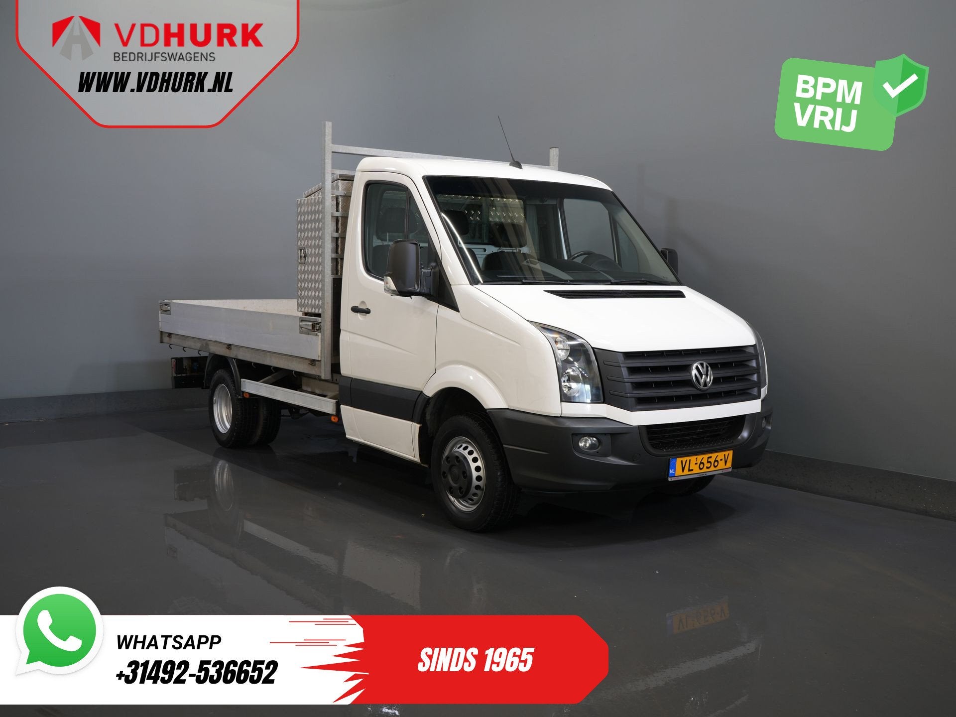 Volkswagen Crafter 35 2.0 TDI Open laadbak/ Kipper/ Tacho/ D, Euro 5, Gebruikt, 4 cilinders, Volkswagen