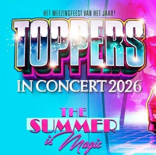 Toppers in concert zaterdag 1 ste rang 5 kaarten, Twee personen
