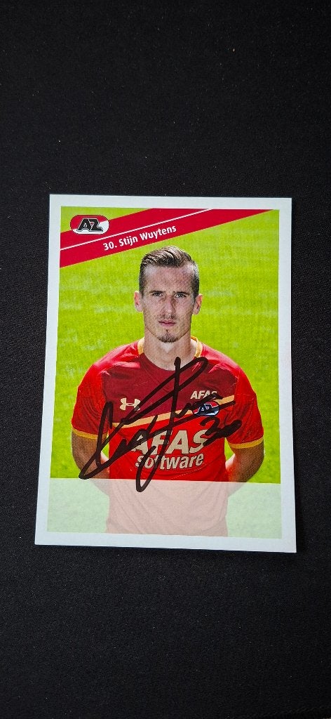 Spelerskaart met handtekening; Stijn Wuytens AZ PSV Heracles, Ophalen of Verzenden, Nieuw, AZ, Spelerskaart