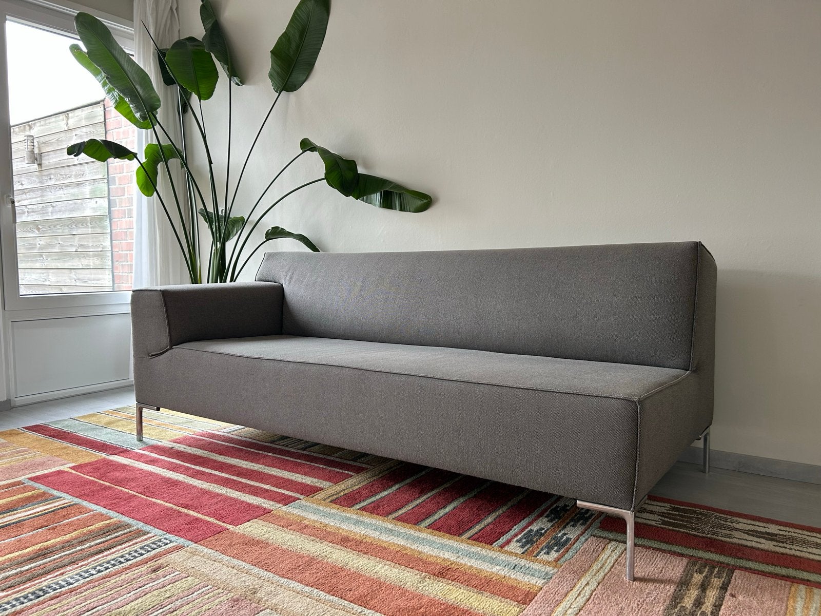 Design on Stock Bloq bank 2,5 zits donkergrijs, Ophalen, Gebruikt, Driepersoons, 75 tot 100 cm