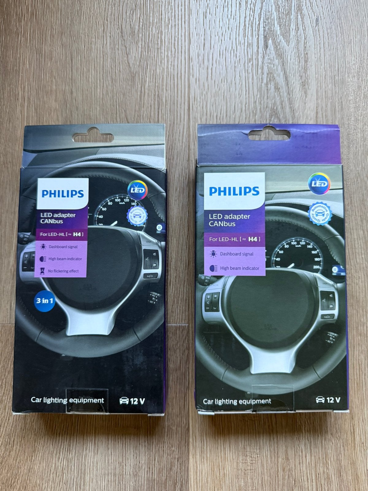2 x set Philips LED adapter Canbus H4, Ophalen of Verzenden, Gebruikt