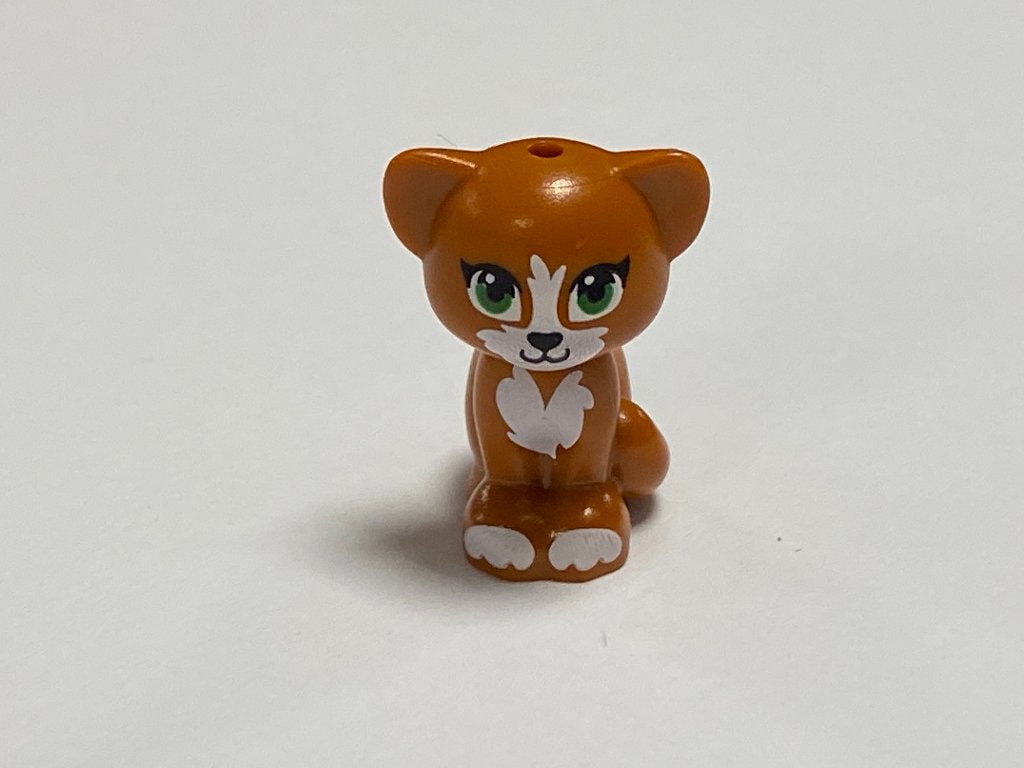 Nieuwe Lego donker oranje zittende kat / cat, Overige thema's, Lego, Overige typen, Nieuw