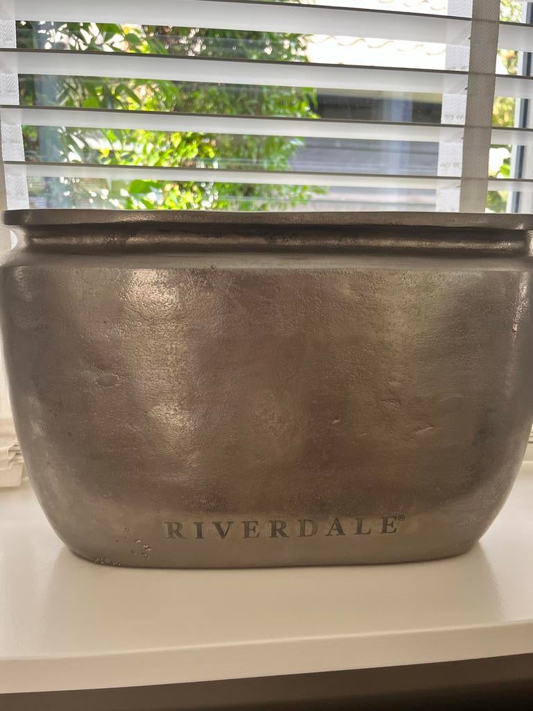 Riverdale Bloempot - Stijlvol en Tijdloos, Tuin en Terras, Bloempotten, Binnen, Zo goed als nieuw, Minder dan 40 cm, Overige vormen