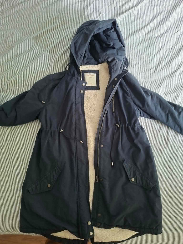 Herfst/winterjas voor zwangeren (merk Esprit), Kleding | Dames, Jassen | Winter, Maat 38/40 (M), Blauw, Ophalen of Verzenden, Gedragen
