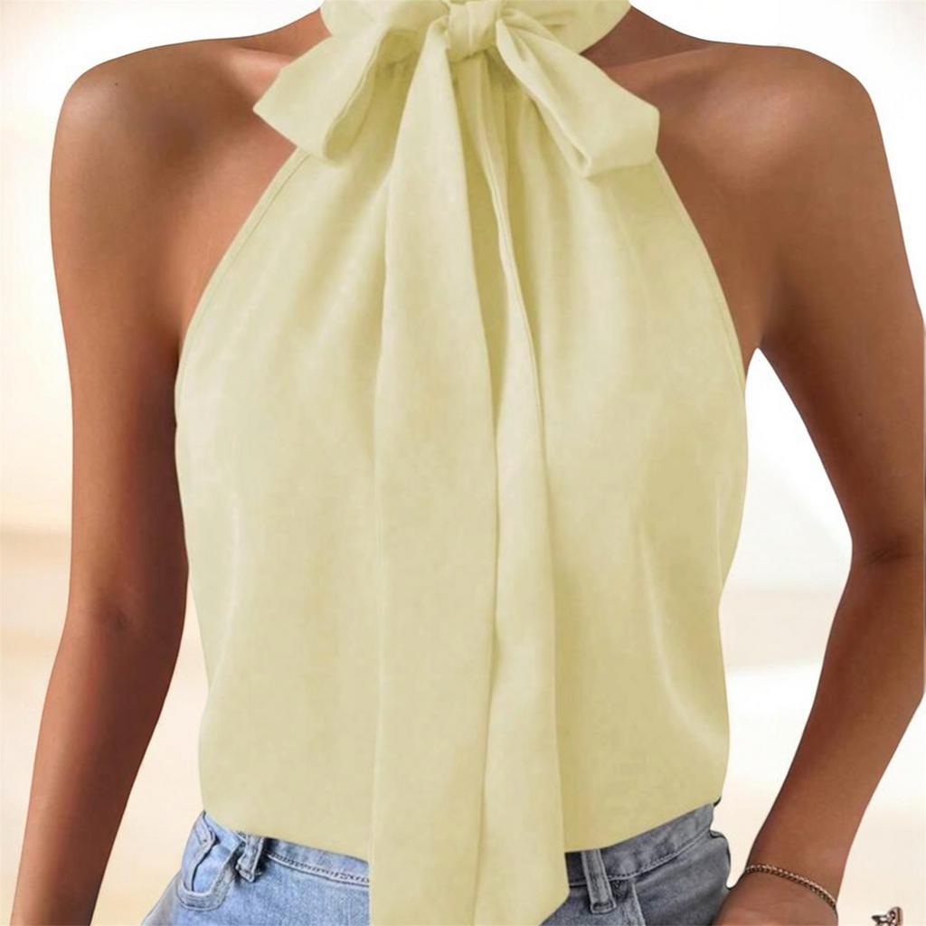 Mooie gele blouse met strikdetail - Maten S en M beschikbaar, Verzenden, Nieuw, Maat 36 (S), Geel