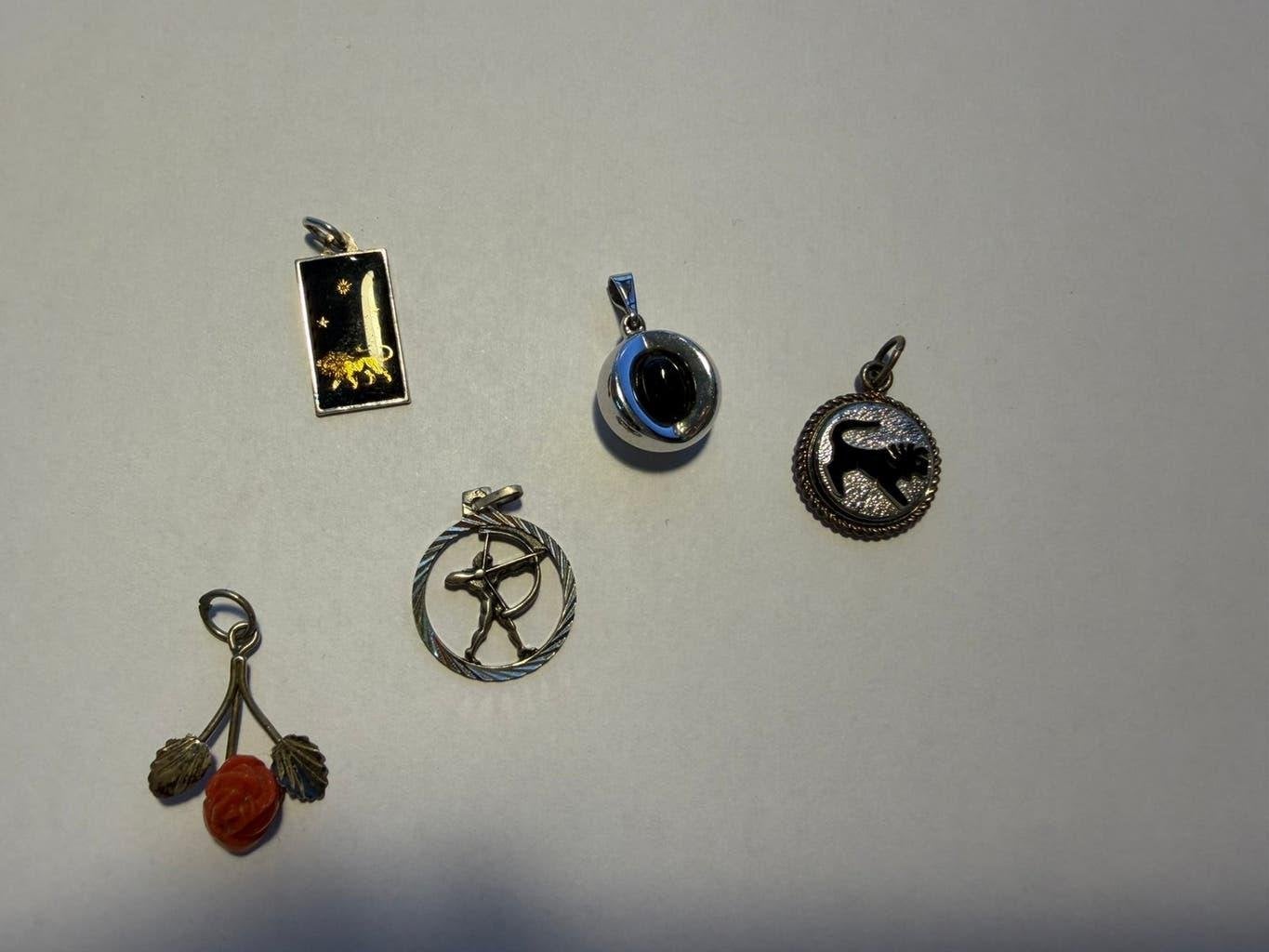 ZILVEREN KETTING HANGERTJES 5 STUKS, Ophalen of Verzenden, Zo goed als nieuw, Zilver, Zilver
