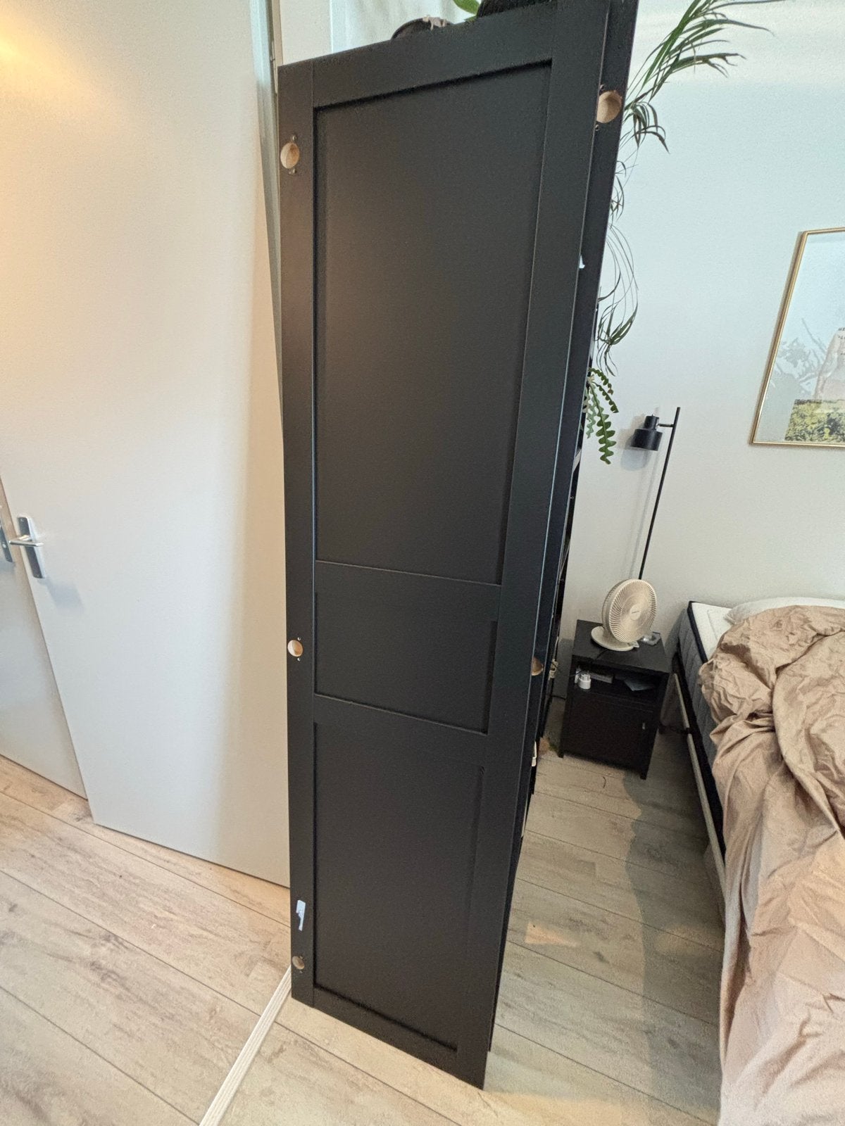 Drie Fisberget Antraciet PAX kastdeuren (zonder scharnieren), Huis en Inrichting, Ophalen, Minder dan 50 cm, Gebruikt, Minder dan 25 cm