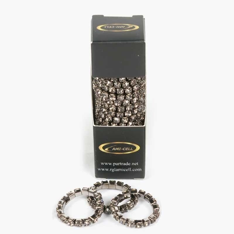 Vlechtelastiekjes met diamantjes Zwart - Paardenelastiekjes, Ophalen of Verzenden, Nieuw, Dressuur