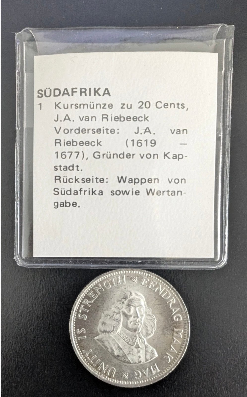 Zuid-Afrika 20 Cents 1964 - J.A. van Riebeeck, Ophalen of Verzenden, Zuid-Azië, Losse munt, Zilver