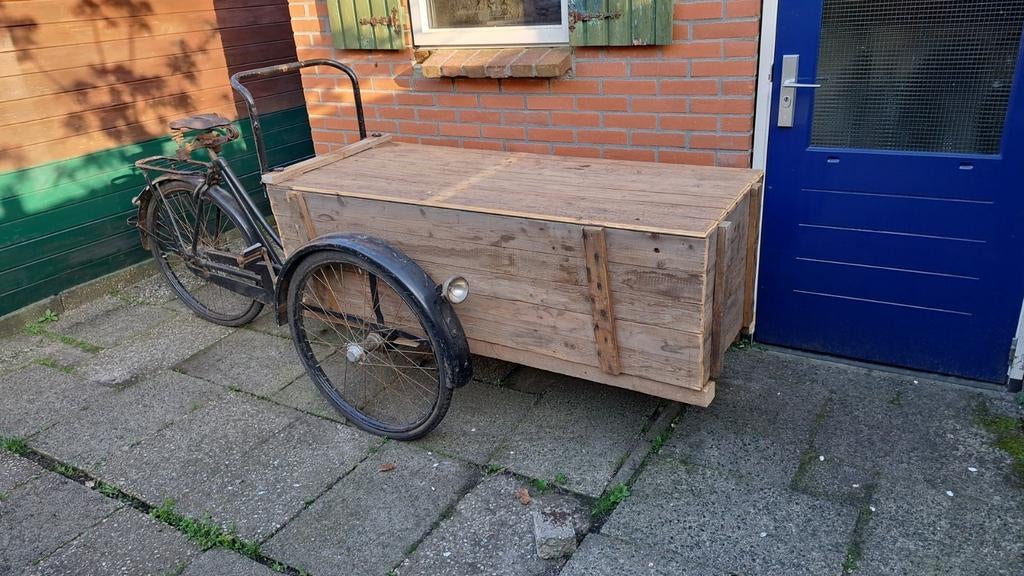 Antieke Bakfiets te koop, Ophalen, Gebruikt