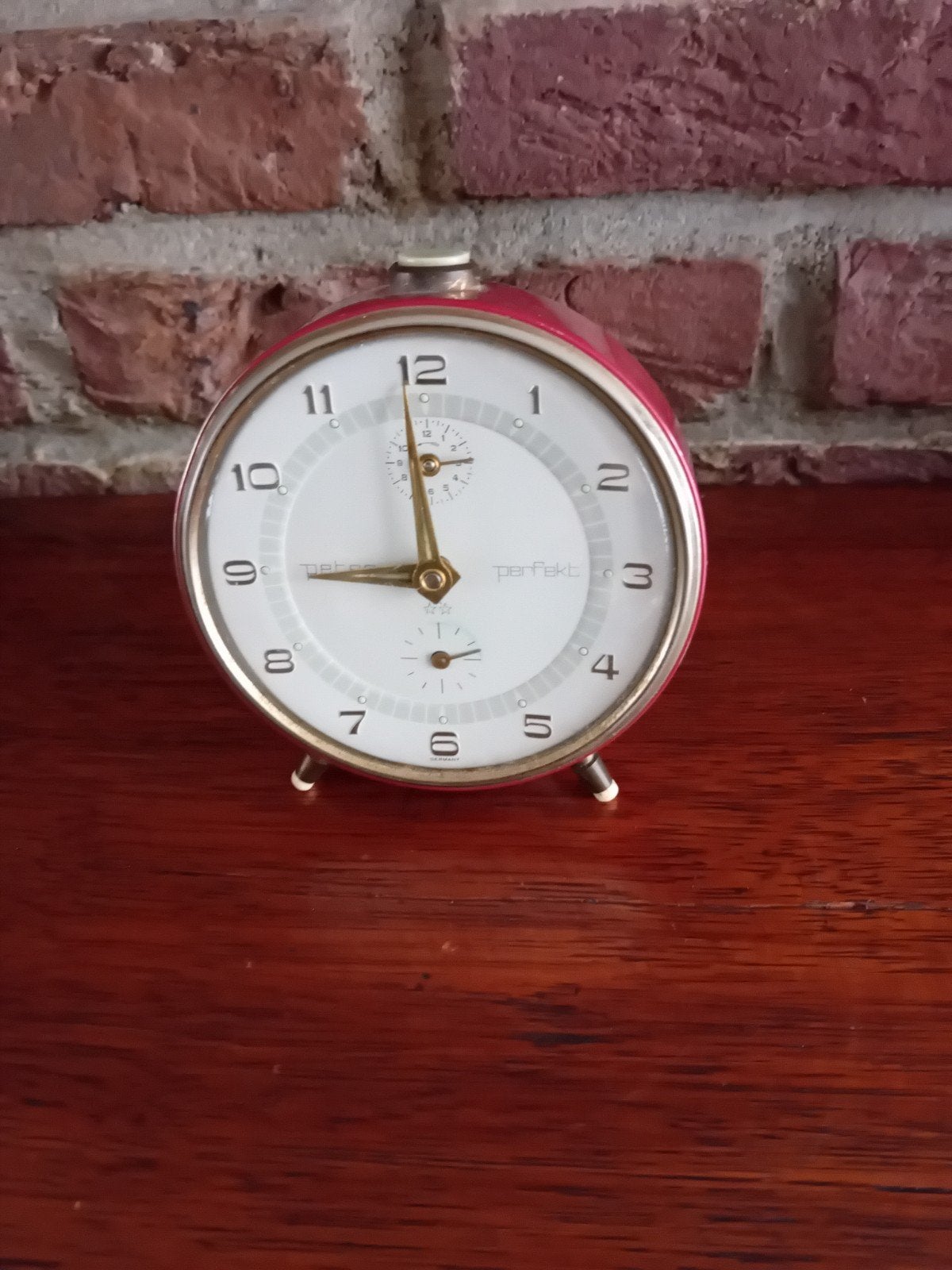 Vintage rode wekker - Perfekt, Ophalen