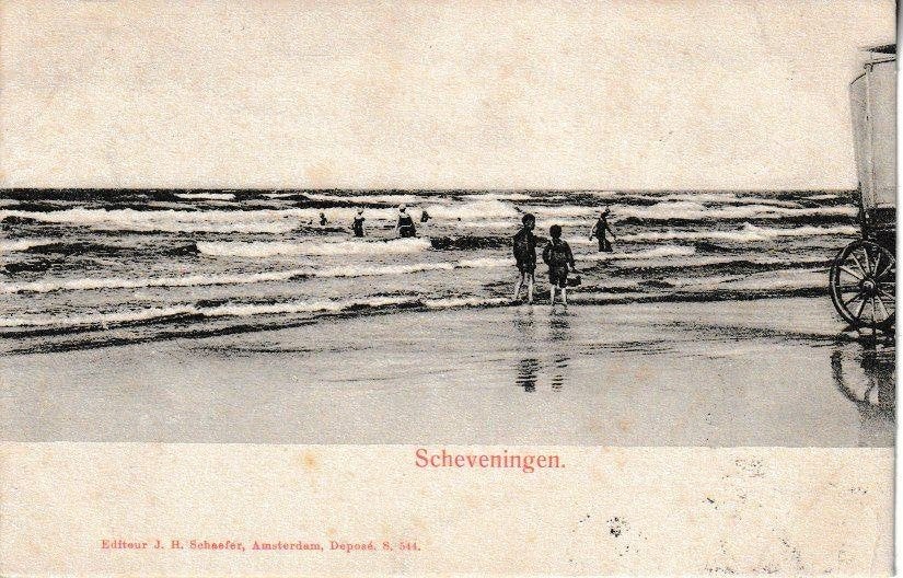 SCHEVENINGEN -, Verzamelen, Ansichtkaarten | Nederland, Gelopen, Zuid-Holland, Voor 1920, Ophalen of Verzenden
