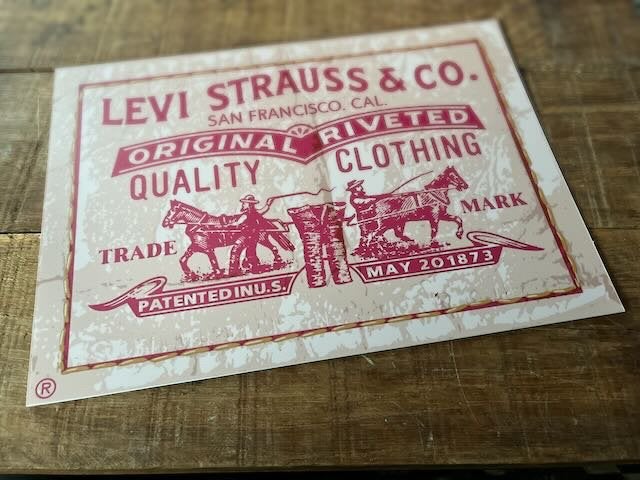 LEVIS store etalage reclamebordje 25zx35, Ophalen of Verzenden, Zo goed als nieuw