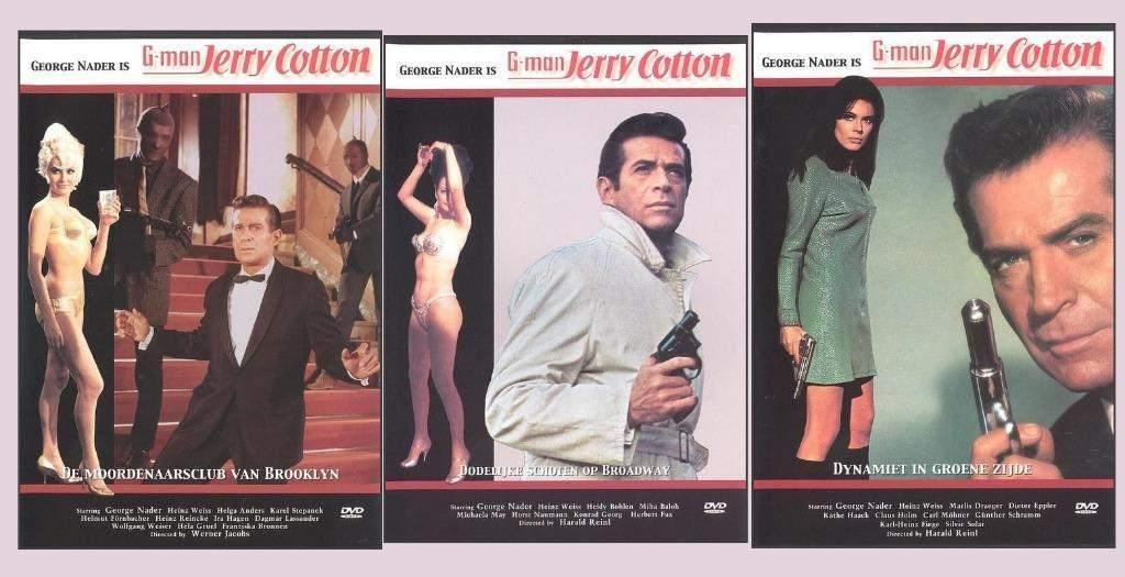 Jerry Cotton - 3 films - origineel - NL ondertiteld, Vanaf 12 jaar, Ophalen of Verzenden, Zo goed als nieuw, Detective en Krimi