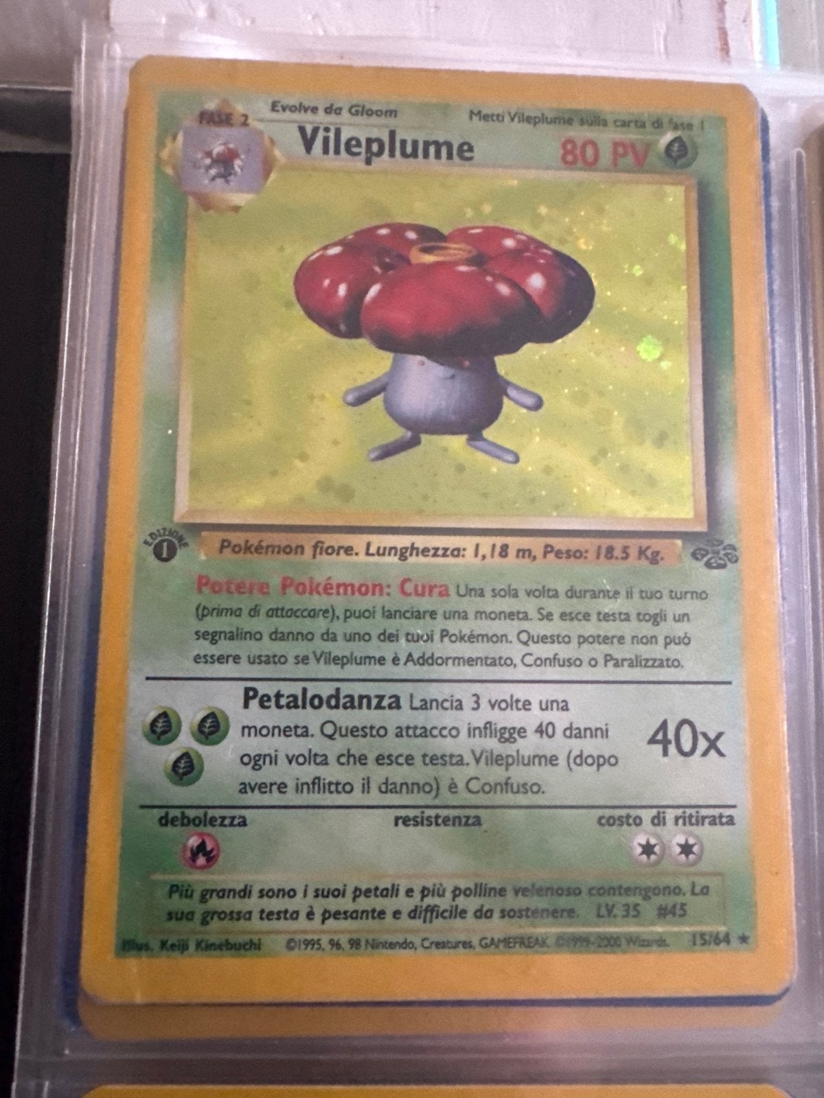 Zeldzame 1st Edition Pokémon kaarten - Machamp en Vilep, Hobby en Vrije tijd, Verzamelkaartspellen | Pokémon, Ophalen, Gebruikt