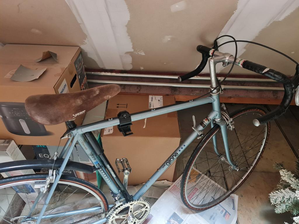 Jaren 70 lichtgewicht GITANE racefiets, Fietsen en Brommers, Fietsen | Racefietsen, Ophalen, Gebruikt, 10 tot 15 versnellingen