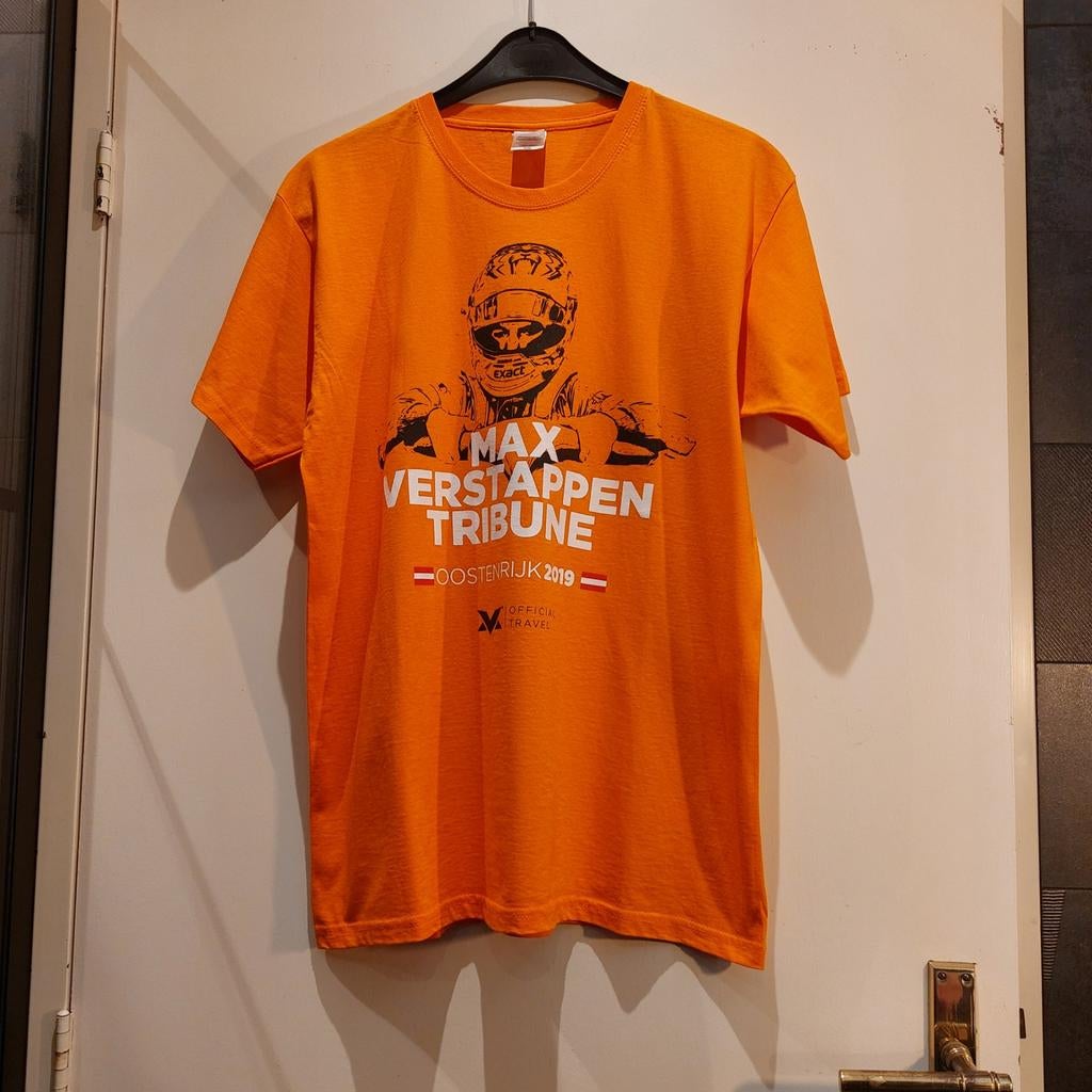 T-Shirt met opdruk Max Verstappen.  Maat L., Verzenden, Nieuw, Formule 1