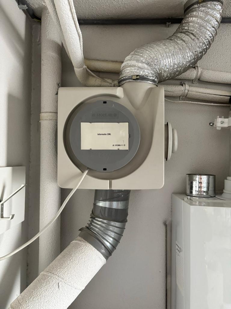 JE StorkAir CML Ventilator/Afzuiger - Zo goed als nieuw, Doe-het-zelf en Verbouw, Ophalen of Verzenden, Zo goed als nieuw, Ventilator en Afzuiger
