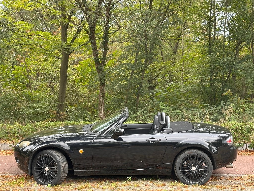 Mazda MX-5 1.8 Touring 2006 Zwart, Auto's, Achterwielaandrijving, Zwart, 4 cilinders, Cabriolet