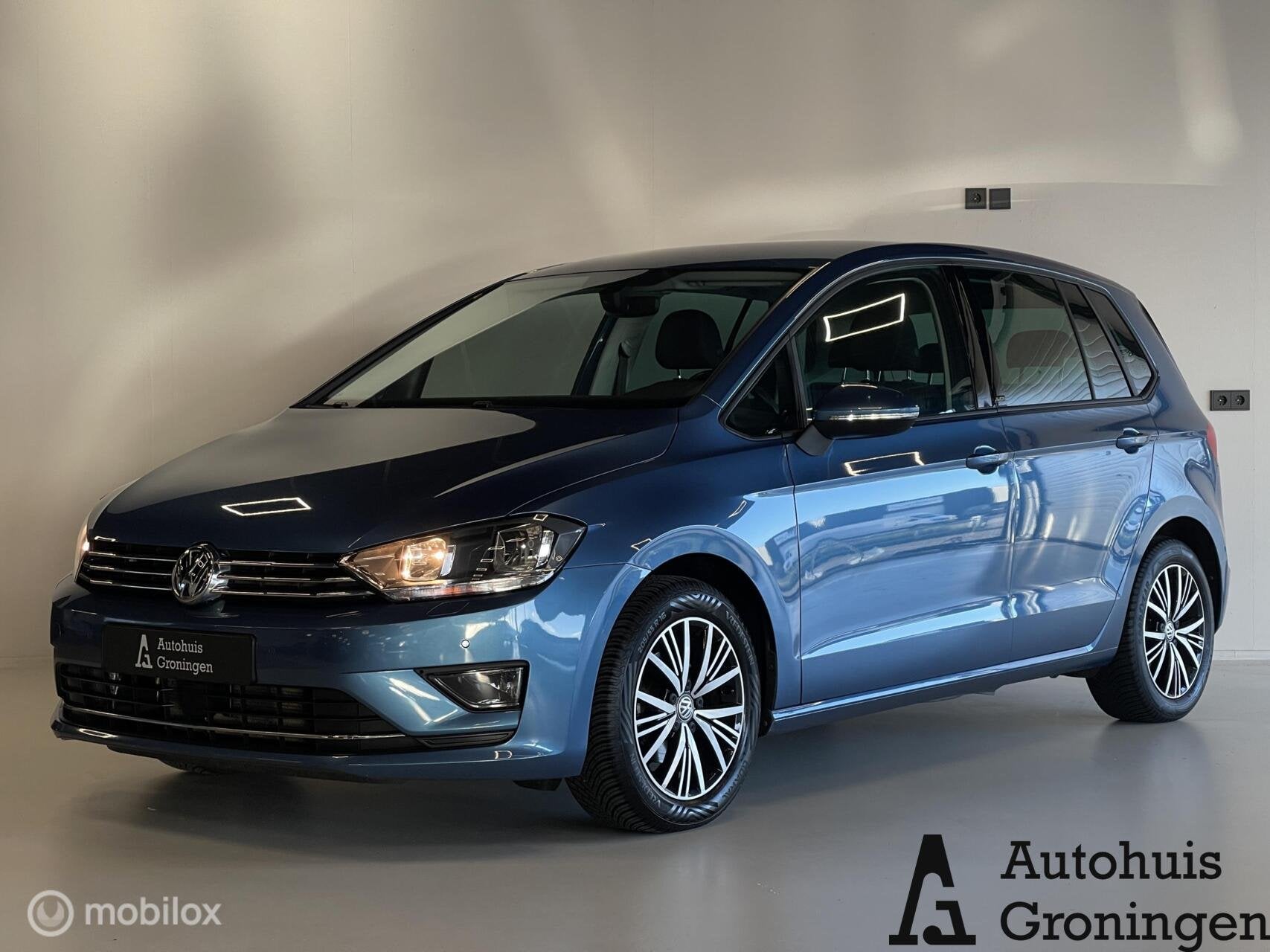 Volkswagen Golf Sportsvan | Stoelverwarming | Cruise | Trekh, Auto's, Voorwielaandrijving, Gebruikt, 4 cilinders, Blauw