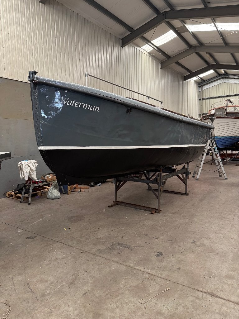 Orginele Liberty Sloep uit 1934 met nieuwe motor, Watersport en Boten, Sloepen, Ophalen, Gebruikt, Staal, Binnenboordmotor