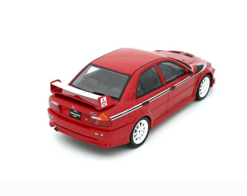 MITSUBISHI LANCER EVO VI MAKINEN ROOD 1999 1/18 OTTO OT422, Verzenden, Nieuw, OttOMobile
