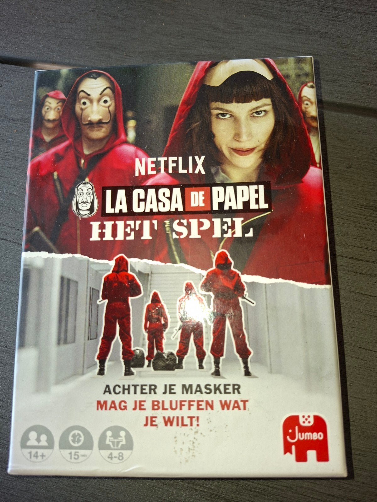 La Casa de Papel Het Spel - Kaartspel, Drie of vier spelers, Ophalen of Verzenden, Zo goed als nieuw, Jumbo