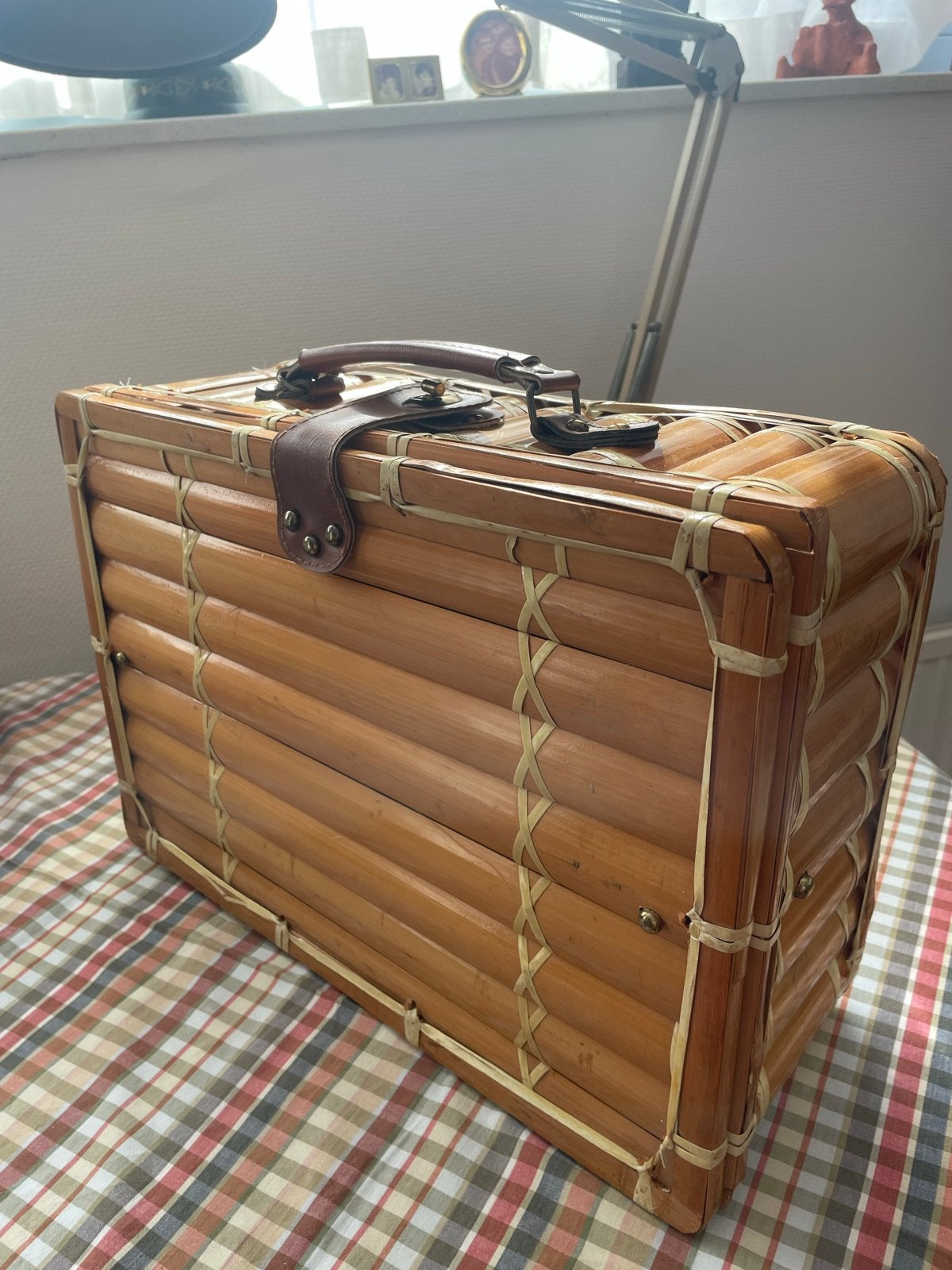 Nieuwe Bamboe Picknickmand met Servies - Ongebruikt, Ophalen, Nieuw