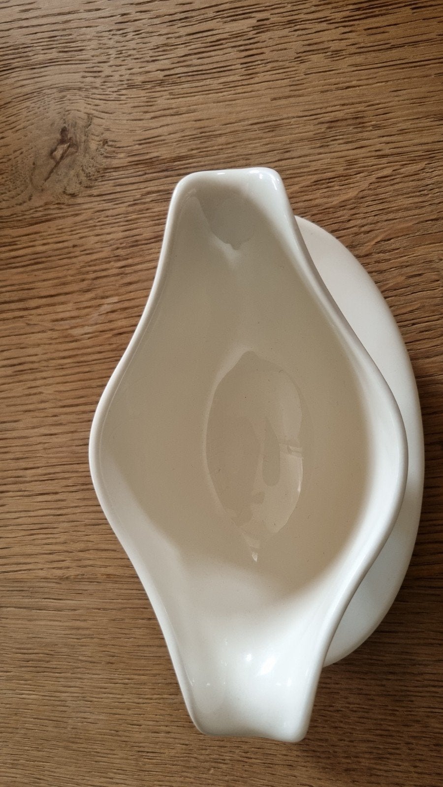 BROCANTE CRÈME SAUSKOM MET VASTE SCHAAL JAREN 60, Ophalen of Verzenden