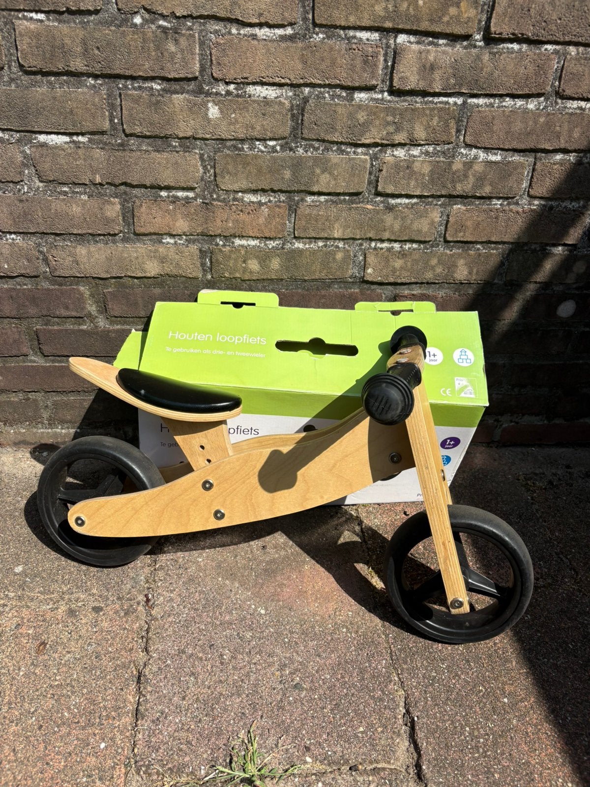Houten loopfiets 2 in 1, Ophalen, Zo goed als nieuw, Loopfiets