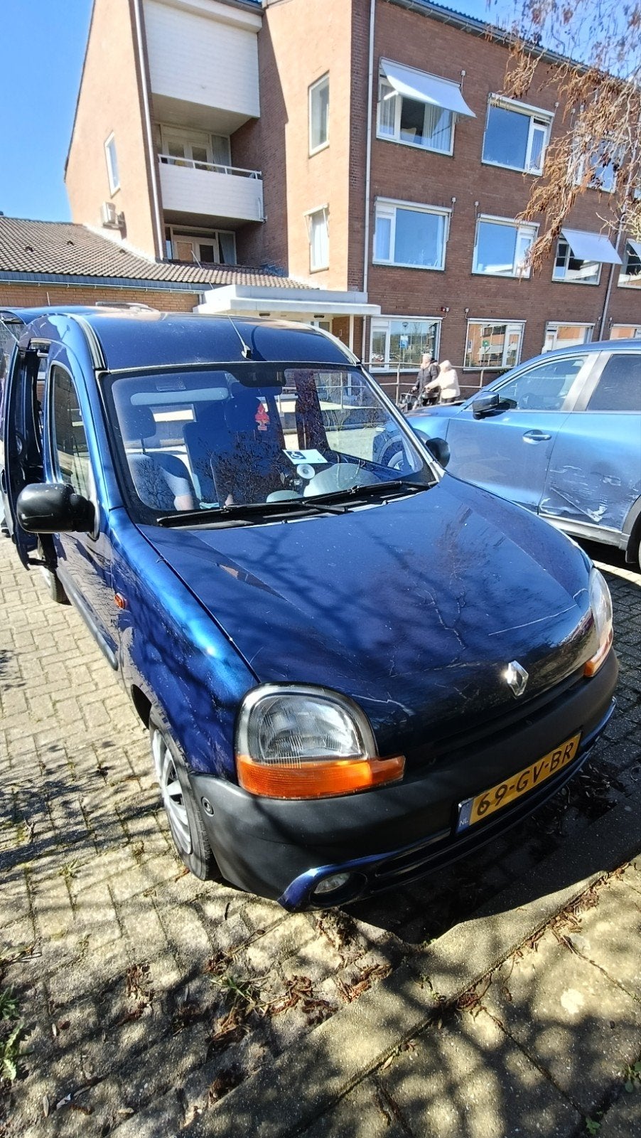 Rolstoelbus Renault Kangoo Blauw, 74 pk, 750 kg, 4 cilinders, Blauw
