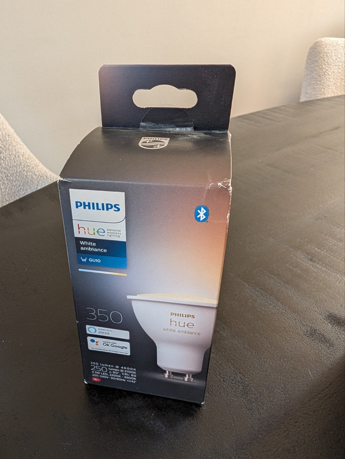 Meerdere nieuwe Philips Hue gu10 white ambiance 350lm spot, Huis en Inrichting, Led-lamp, Philips Hue, Instelbaar wit, GU10