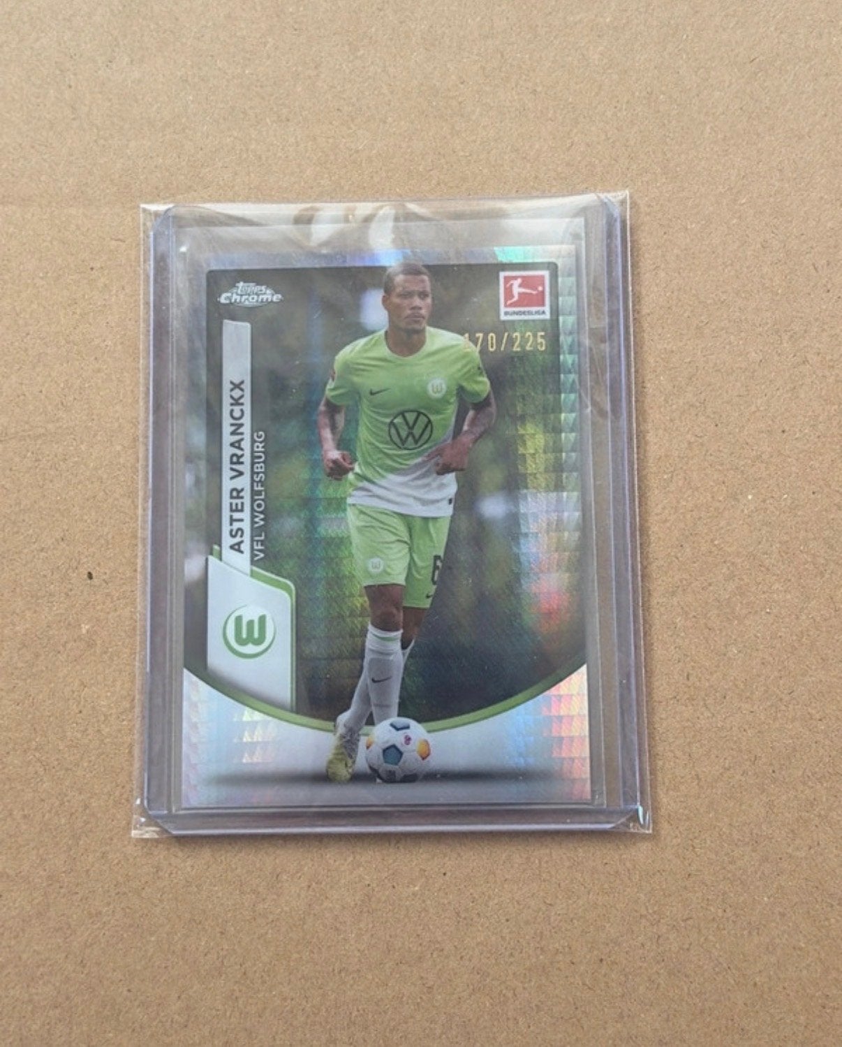 Aster Vranckx /225, Verzamelen, Ophalen of Verzenden, Zo goed als nieuw, Buitenlandse clubs, Spelerskaart