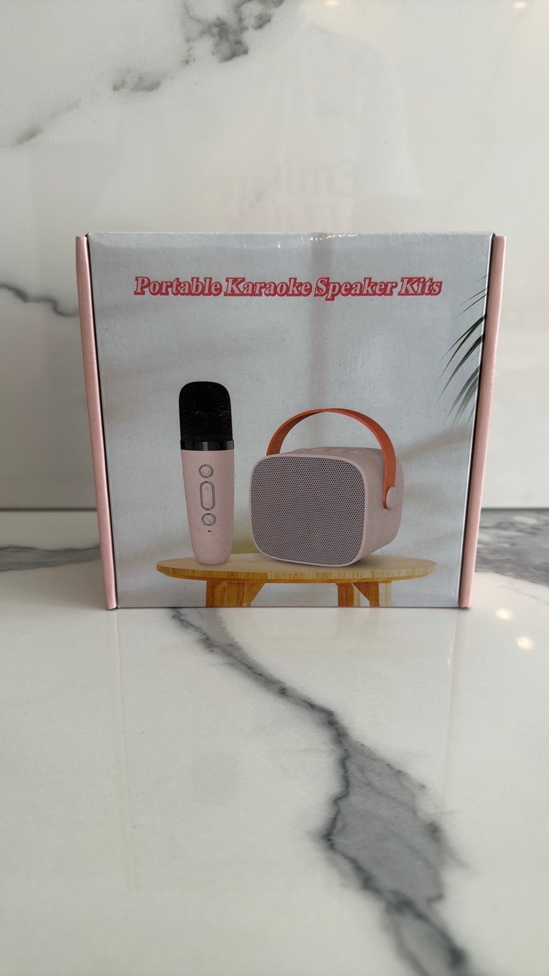 Karaoke mic set, roze, Ophalen of Verzenden, Zo goed als nieuw, Complete set