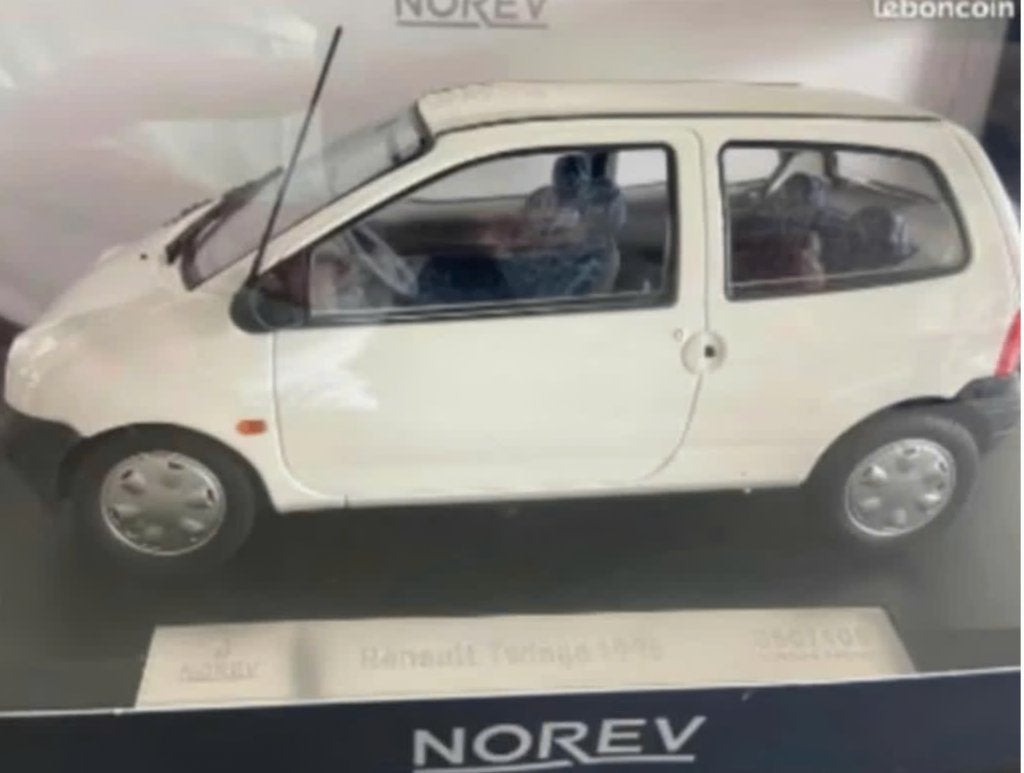 RENAULT TWINGO 1995 Wit LIMED. schaal 1/18 NOREV ref 185289, Hobby en Vrije tijd, Modelauto's | 1:18, Verzenden, Nieuw, Auto, Norev